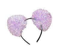 Diadema para mujer, diadema con forma de bola de oropel, bonita diadema para el pelo de Pascua, actuaciones de Pascua, regalos de festival para amigos y adolescentes