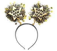 Diadema para mujer, diadema de estrella de Año Nuevo, con forma de lentejuelas, para lavarse la cara, 2023, diademas para disfraz de fiesta