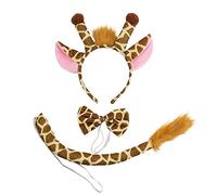 Diadema para mujer, diadema de jirafas, diadema de felpa con jirafas, diadema para mujeres y niñas, diadema de felpa de dibujos animados