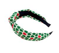Diadema para mujer, diseño de Navidad, con nudo ancho, diadema vintage, ajustable, accesorios para el cabello para mujer