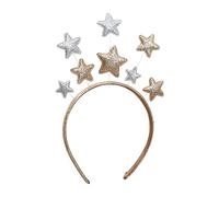 Diadema para mujer, diseño navideño de cinco puntas con forma de estrella brillante, diadema de maquillaje para festivales, actuaciones, accesorios para el cabello