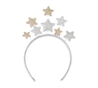 Diadema para mujer, diseño navideño de cinco puntas con forma de estrella brillante, diadema de maquillaje para festivales, actuaciones, accesorios para el cabello