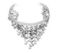 Diadema para mujer, elegante para danza del vientre, diadema de lentejuelas y monedas