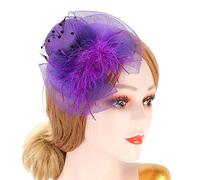 Diadema para mujer, estilo vintage, para novia, toma de fotos, decoración de sombrero de copa de los años 20, pasadores para el pelo para mujer