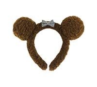 Diadema para mujer, orejas de oso de peluche, adornos para el pelo, lazos para el pelo, para fiesta de Halloween, cosplay, accesorios de fantasía