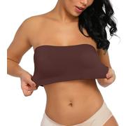Diadema para mujer sin tirantes sin tirantes sin tirantes Sexy Invisible Extensible Color Puro Cómodo Transpirable Bralette Chic Casual Boda Bra