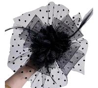 Diadema para mujer, tocado vintage, exquisita rosa para fiesta de té, boda, disfraz, pastillero, sombrero, tocado para funeral/boda