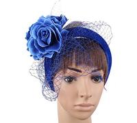 Diadema para mujer, tocado vintage, exquisita rosa para fiesta de té, boda, disfraz, pastillero, sombrero, tocado para funeral/boda