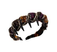 Diadema Para Niñas Con Dientes, Accesorio Para El Cabello Antideslizante, Aro Ancho Envuelto En Para Mujeres, Estilo Adolescente, Ajuste Cómodo Y Seguro Para El Hogar, Viajes, Desplazamientos, Ma