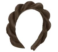 Diadema para niñas, extensiones de cabello rizado, diadema de princesa Coser, diadema para mostrar cara pequeña, versátil para uso diario