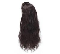 Diadema para niñas, extensiones de cabello rizado, diadema de princesa Coser, diadema para mostrar cara pequeña, diadema versátil, uso diario, pelucas para mujer