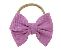 Diadema para niñas pequeñas con banda elástica tocado infantil para bebés recién nacidos accesorio cómodo ajustable sin presión diario (Purple, One Size)