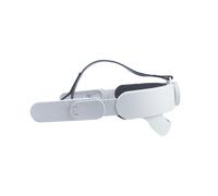 Diadema para Oculus Quest 2 y 3 de plástico blanco.