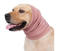 Diadema para perro con cuello y orejas para perro, para aliviar la ansiedad, reducir el ruido y calmar, talla S (rosa)