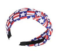 Diadema patriótica con la bandera estadounidense, diadema para el pelo del día de la independencia con bandera estadounidense, diadema antideslizante con banda para el pelo