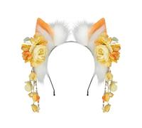 Diadema peluda con orejas de gato para entusiastas del anime, disfraz chino tradicional a juego, accesorio para cosplay, diadema de orejas de animales peludos