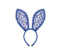 Diadema Playboy Bunny Pasarela sin velo grandes orejas de conejo de encaje para fiesta de actuación