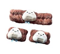 Diadema portátil para el cuidado de la piel con diadema de tela suave, cómoda banda de lavado de muñeca para fitness y actividades de ducha