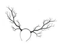 Diadema punk con diseño realista de ramas, cómoda para mujeres, adolescentes, fiestas de juegos de rol y uso diario