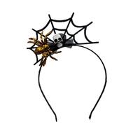 Diadema punk para mujer, con diseño de calavera, elegante, decoración de telaraña, diadema de Halloween para adolescentes