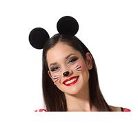 Diadema ratón Negro 21 x 19 cm Orejas, Producto de BigBuy carnival