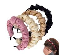 Diadema Retro de Calavera con Perlas - Diadema con Aro para Dientes con Perlas Artificiales y Cristales para Mujer, Ideal para Bodas, Fiestas y Diario (4 PCS-D)