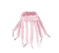 Diadema rizadora sin calor, rizadores de pelo con cinta suave para rizos sin esfuerzo mientras duermes (rosa, corto)