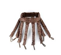 Diadema rizadora sin calor, rizadores de pelo con cinta suave para rizos sin esfuerzo mientras duermes (marrón, corto)