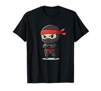 Diadema roja de Dibujos Animados Kawaii Little Ninja Camiseta