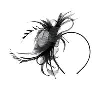 Diadema Sombrero,Complemento De Pelo Tipo Sombrero - Pequeño Sombrero de Malla Accesorio para el Cabello para Bodas Mujeres y Niñas Eventos Sociales Tés de Tarde Fiesta al Aire Libre Uso Diario