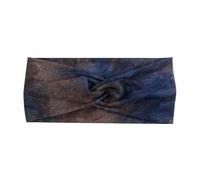 Diadema Spa Para Lavarse La Cara Venda impresa elástico torcida delantera suave del ejercicio de la yoga poliéster/del algodón(Tie-dye1)