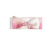 Diadema suave con lazo para bebés y niñas, bonita diadema de papel con fragmentos de color para recién nacidos, bebés y niños pequeños