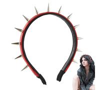 Diadema tachonada punk, con tachuelas para mujer - Banda para el cabello Rock Roll,Pinzas de pelo elegantes con puntas, aro de pelo para mujer, diadema gótica Punk con puntas para fiestas