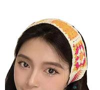 Diadema tipo bandana para mujer, turbante versátil étnico, vendaje vintage, diadema de ganchillo