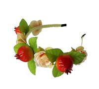 Diadema tradicional con flores prácticas, decoración para el cabello, ligera, accesorio para el cabello, cómodo de llevar, transpirable, étnico