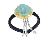 Diadema tradicional coreana de flores de concha hecha a mano, accesorio para celebraciones culturales y actuaciones, uso casual