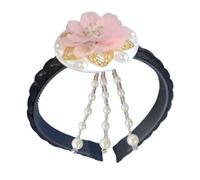 Diadema tradicional coreana de flores de concha hecha a mano, accesorio para celebraciones culturales y actuaciones, uso casual