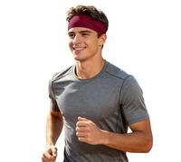 Diadema transpirable absorbe sudor deportiva seda helada ligera estilo bandana cabeza có elástica antideslizante ancha mujer hombre (One Size)