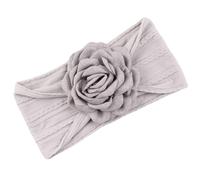 Diadema transpirable para bebé con dije de flor, diadema elástica para niñas de 0 a 36 meses, mejora la ternura