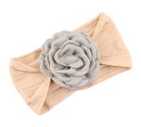 Diadema transpirable para bebé con dije de flor, diadema elástica para niñas de 0 a 36 meses, mejora la ternura