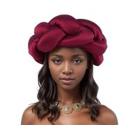 Diadema trenzada africana, diadema grande, gorras turbante Nigeria, gorro ajustable para fiestas de boda, bandas de peinado