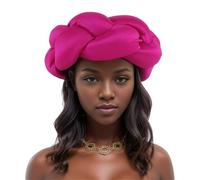 Diadema trenzada africana, diadema grande, gorras turbante Nigeria, gorro ajustable para fiestas de boda, bandas de peinado