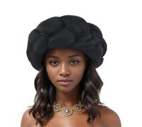 Diadema trenzada africana, diadema grande, gorras turbante Nigeria, gorro ajustable para fiestas de boda, bandas de peinado