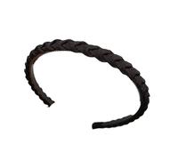 Diadema trenzada antideslizante para lavar la cara, rutina de cuidado de la piel, cómoda banda de pelo de tela para flequillo corto y lateral, banda antideslizante