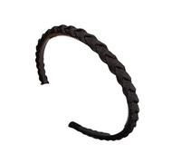 Diadema trenzada antideslizante para lavar la cara, rutina de cuidado de la piel, cómoda banda de pelo de tela para flequillo corto y lateral, banda antideslizante