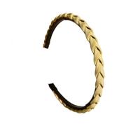 Diadema trenzada antideslizante para lavar la cara, rutina de cuidado de la piel, cómoda banda de pelo de tela para flequillo corto y lateral, banda antideslizante