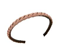 Diadema trenzada antideslizante para lavar la cara, rutina de cuidado de la piel, cómoda banda de pelo de tela para flequillo corto y lateral, aro para el pelo con agarre para mujer