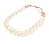 Diadema trenzada de pelo sint tico DIGUAN, trenzas anchas, accesorio de belleza para mujer y ni a, 55 g (platino)
