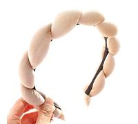 Diadema trenzada de terciopelo, diadema de esponja, diadema para el cabello, diadema para lavar la cara, cuidado de la piel, diadema de maquillaje, yoga, diadema acolchada de esponja