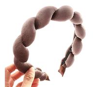 Diadema trenzada de terciopelo, diadema de esponja, diadema para el cabello, diadema para lavar la cara, cuidado de la piel, diadema de maquillaje, yoga, diadema acolchada de esponja